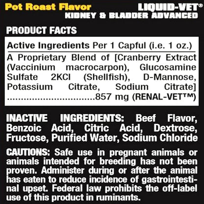 LIQUID-VET K9 Kidney & Bladder Liquid Food Supplement for Dogs