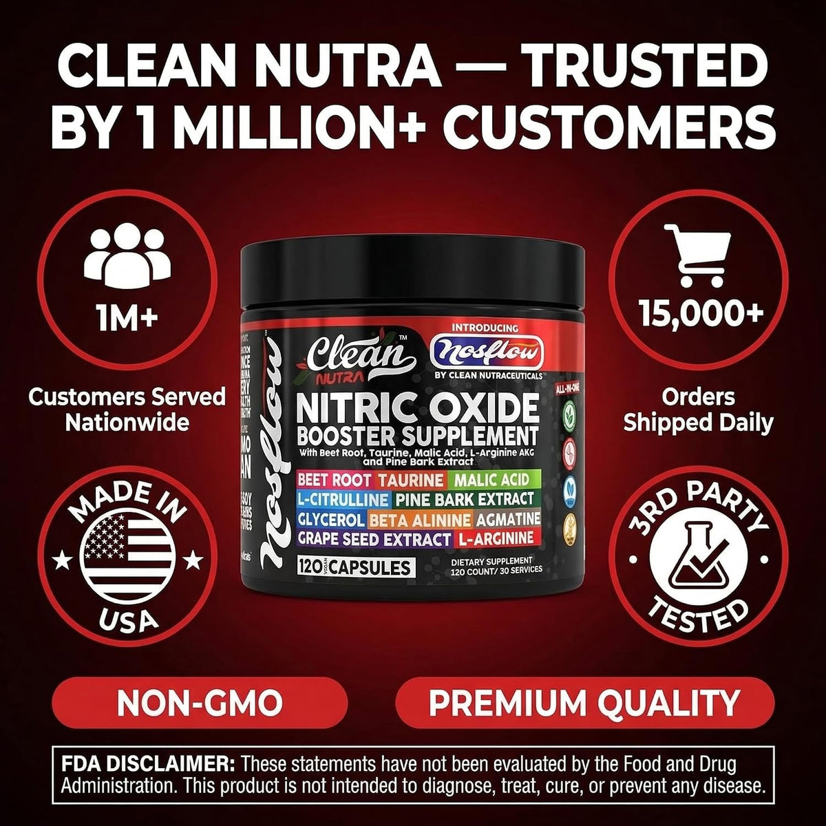 NosFlow Nitric Oxide Supplements for Men and Women - görsel 8