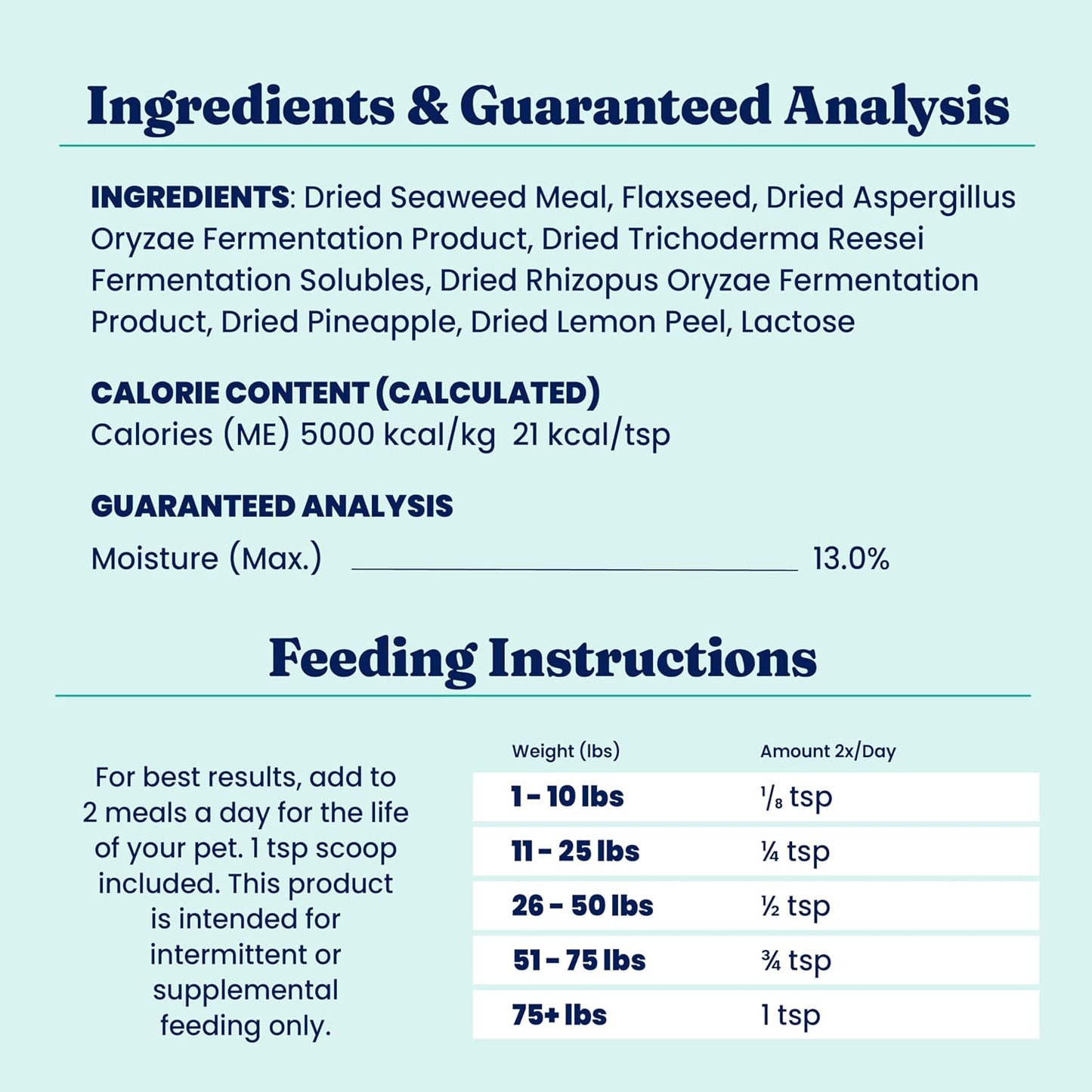 Solid Gold Cat & Dog Multivitamin Powder - SeaMeal Kelp-Based Supplement with Omega 3 - 1 lb - görsel 6