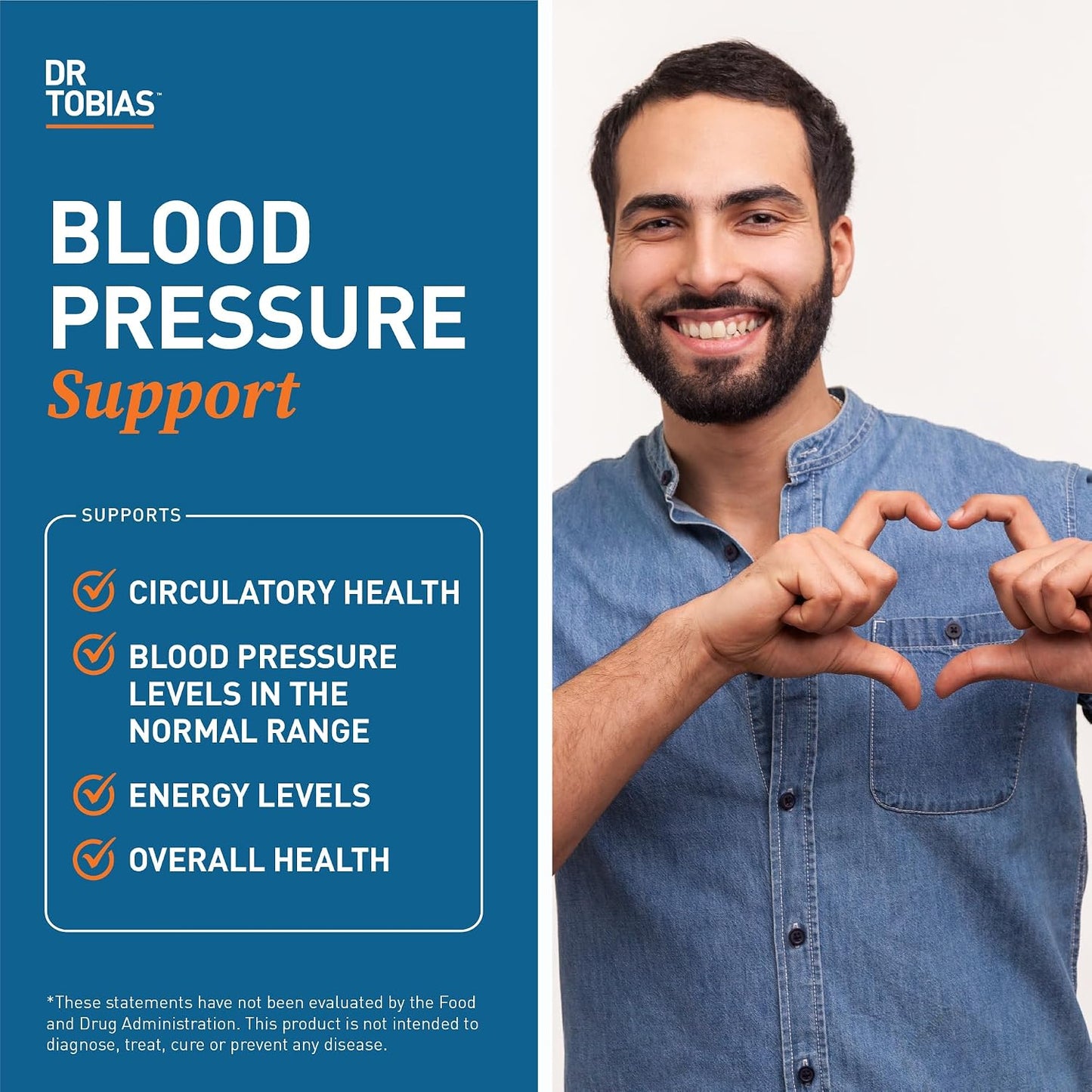 Dr. Tobias Blood Pressure Support – Hawthorn, Hibiscus, Olive Leaf & Garlic – 90 Capsules - görsel 3
