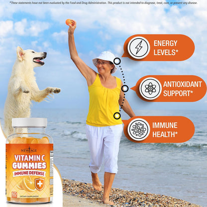 NEW AGE Vitamin C Gummies - Orange Flavour - 120 Gummies