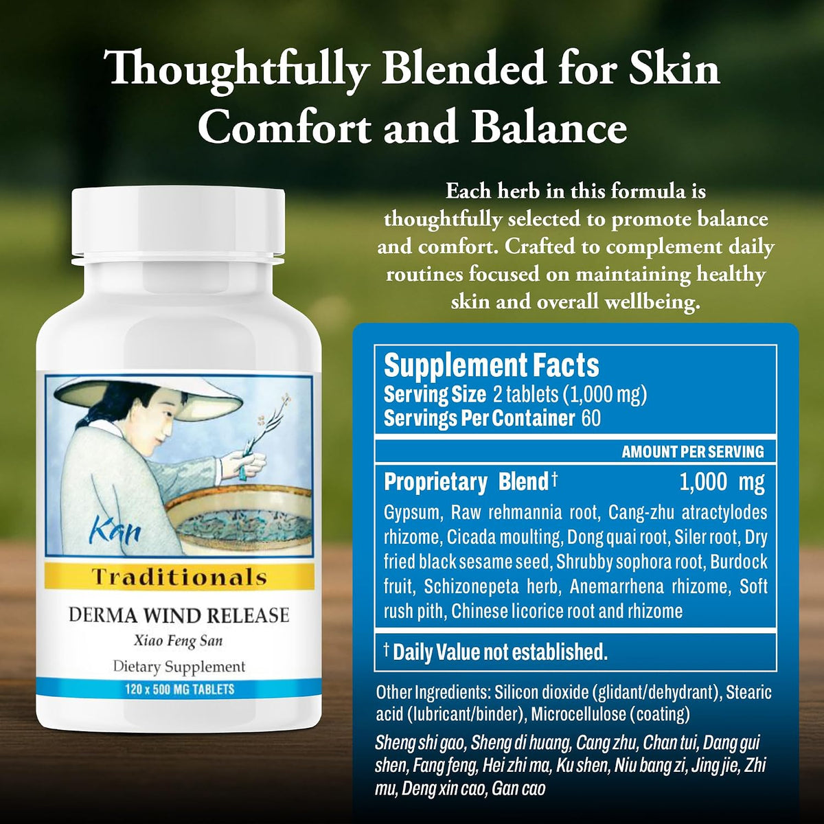Kan Traditionals Derma Wind Release 120 Tablets - görsel 3
