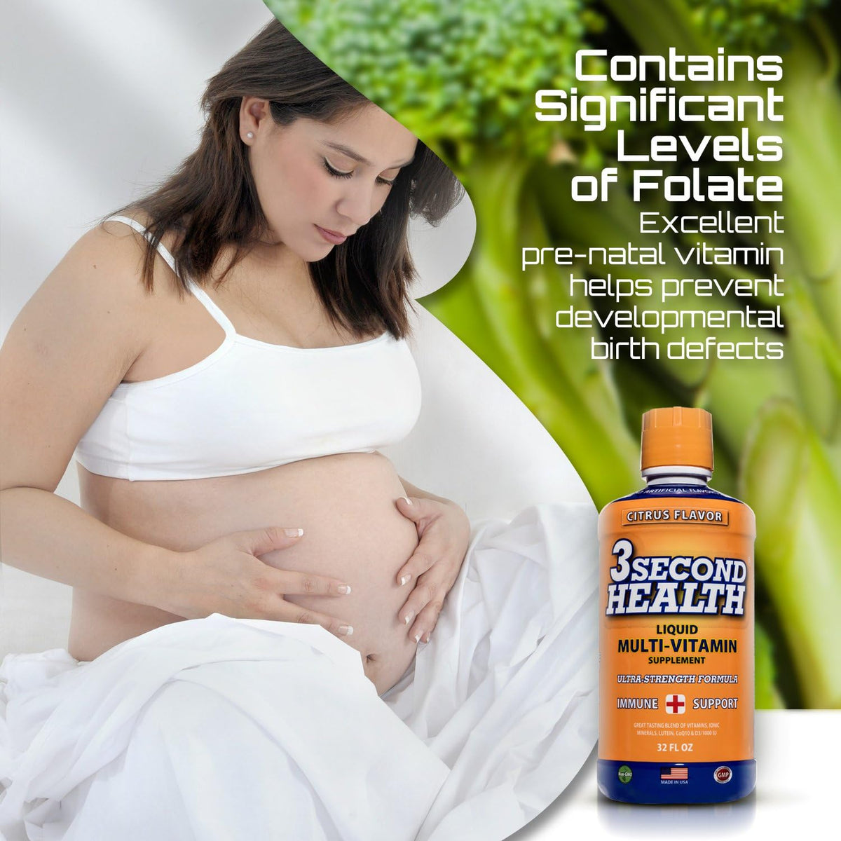 3 Second Health Liquid Multivitamin – Vegan, Non-GMO, Energy & Immune Support (32 Servings) - görsel 5