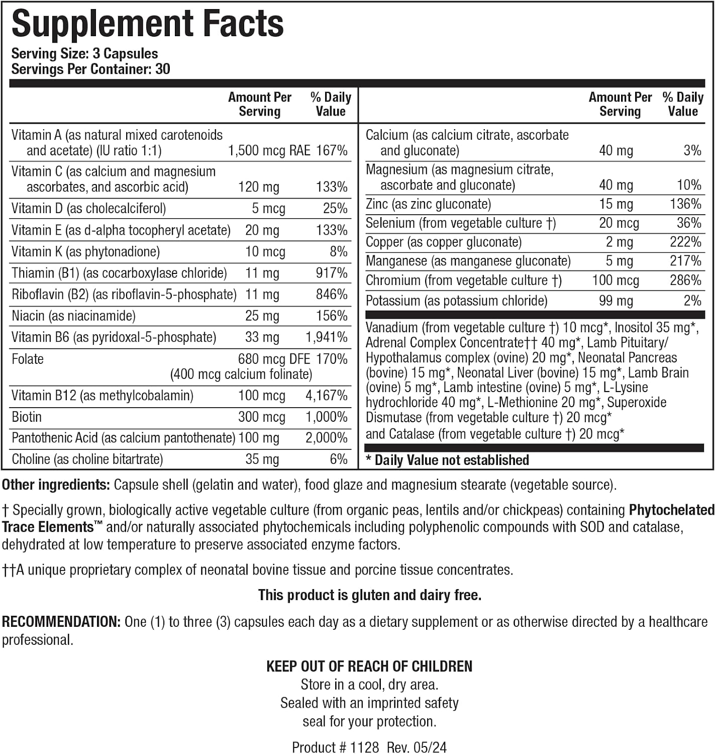 Biotics Research Bio Glycozyme Forte Multivitamin for Glycolytic Support - 270 Capsules - görsel 2
