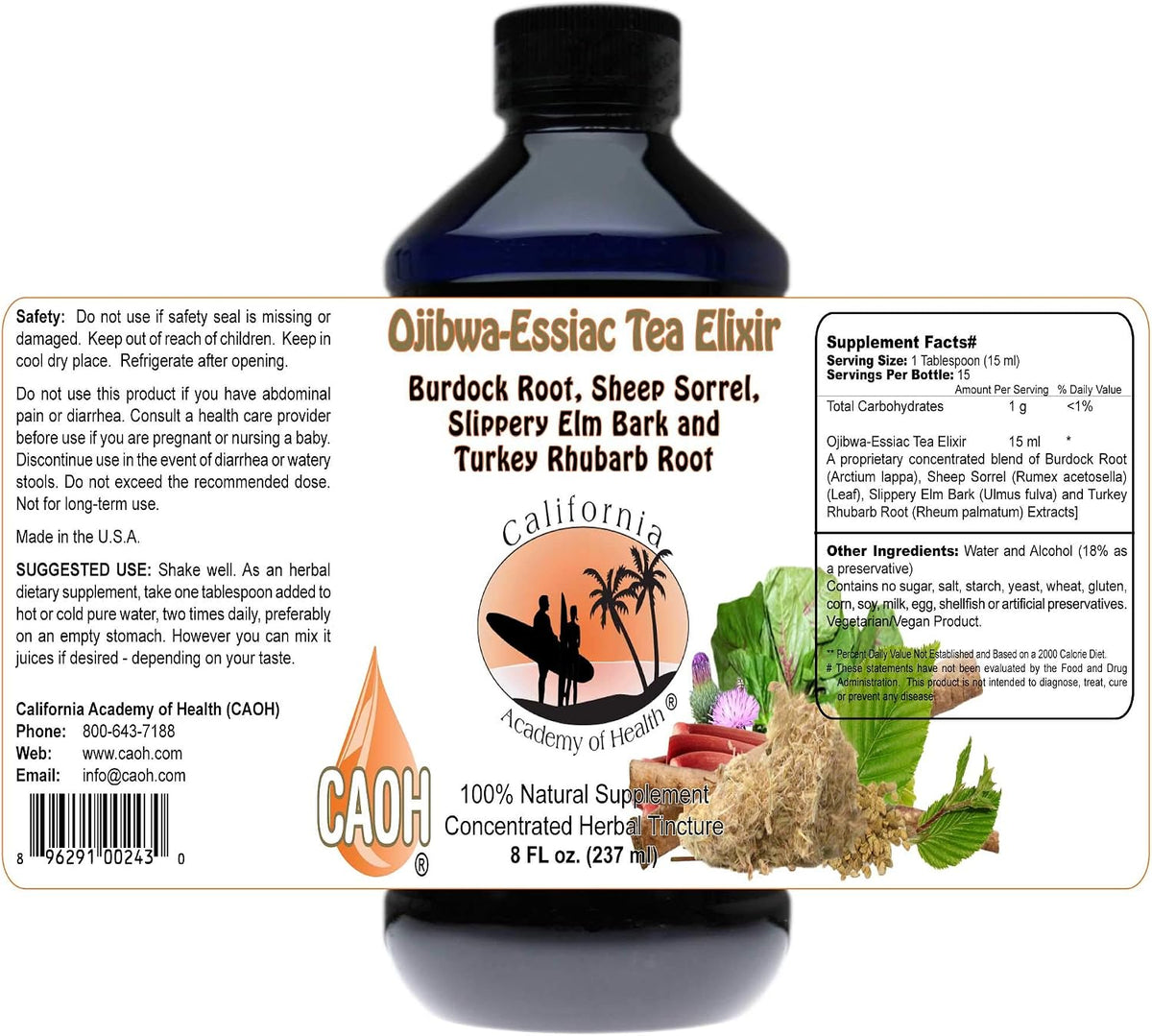 Ojibwa-Essiac Tea Elixir – 237 ml from CAOH - görsel 1