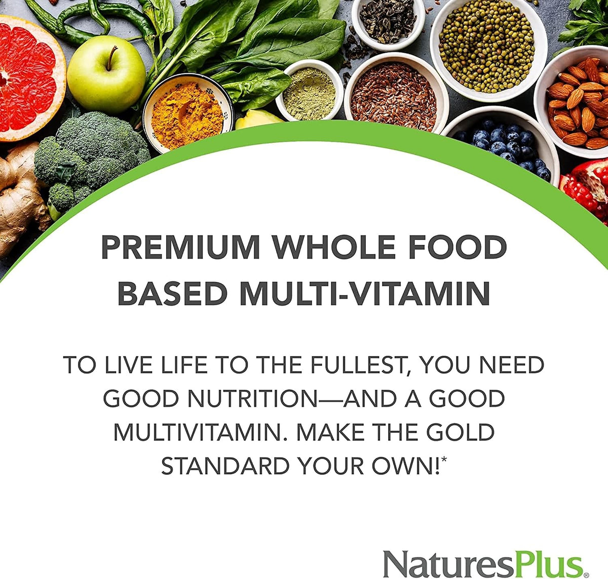 NaturesPlus Source of Life GOLD Multivitamin - 180 Mini-Tablets - With Vitamins D3, B12 & K2 - Blood, Bone & Immune Support - Vegetarian & Gluten Free - görsel 4