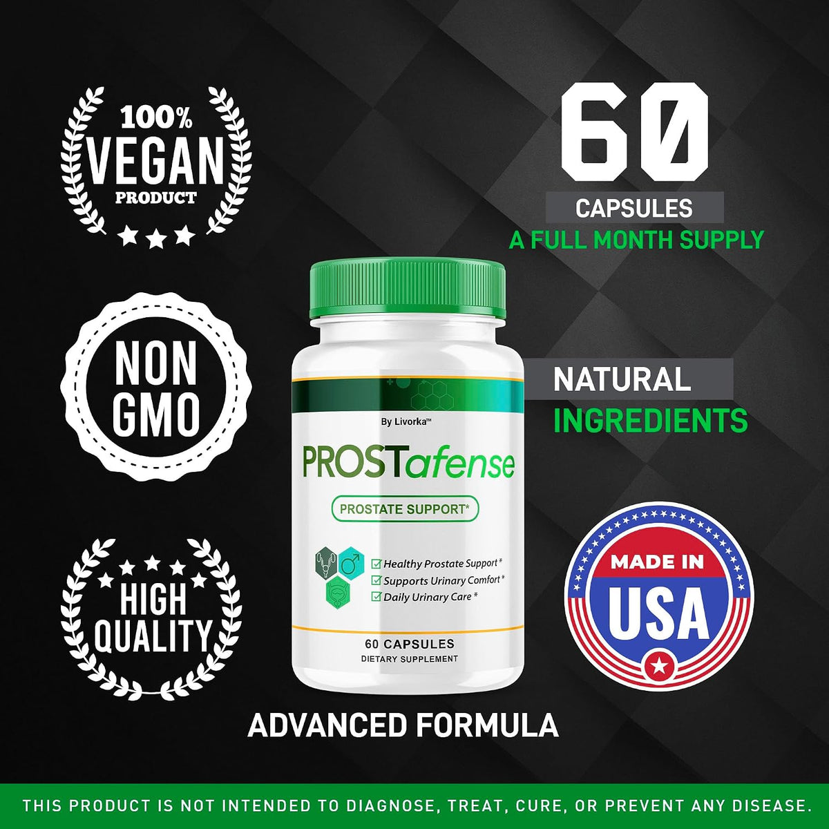 Prostafense Health Supplements for Men Capsules (3 Pack) – All Natural Support, 180 Capsules - görsel 4
