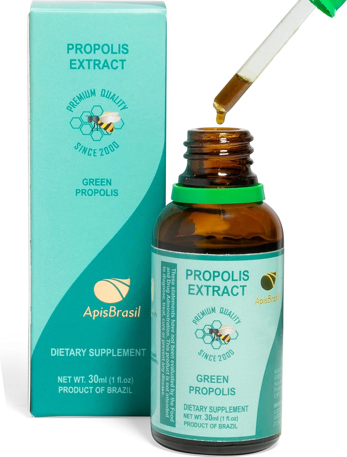 ApisBrasil Brazilian Green Bee Propolis Liquid Extract – 30 ml - görsel 1