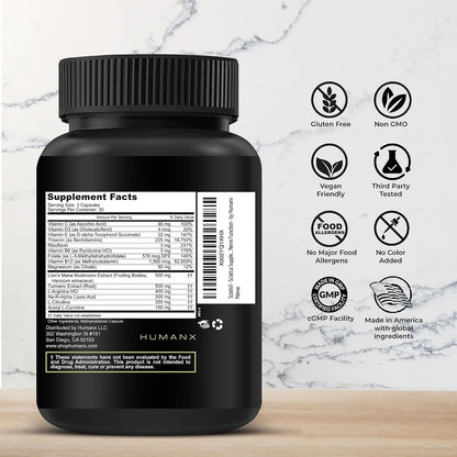 HUMANX Sciatica Focused Formula – Nerve Support Food Supplement with Stabilised R-Lipoic Acid