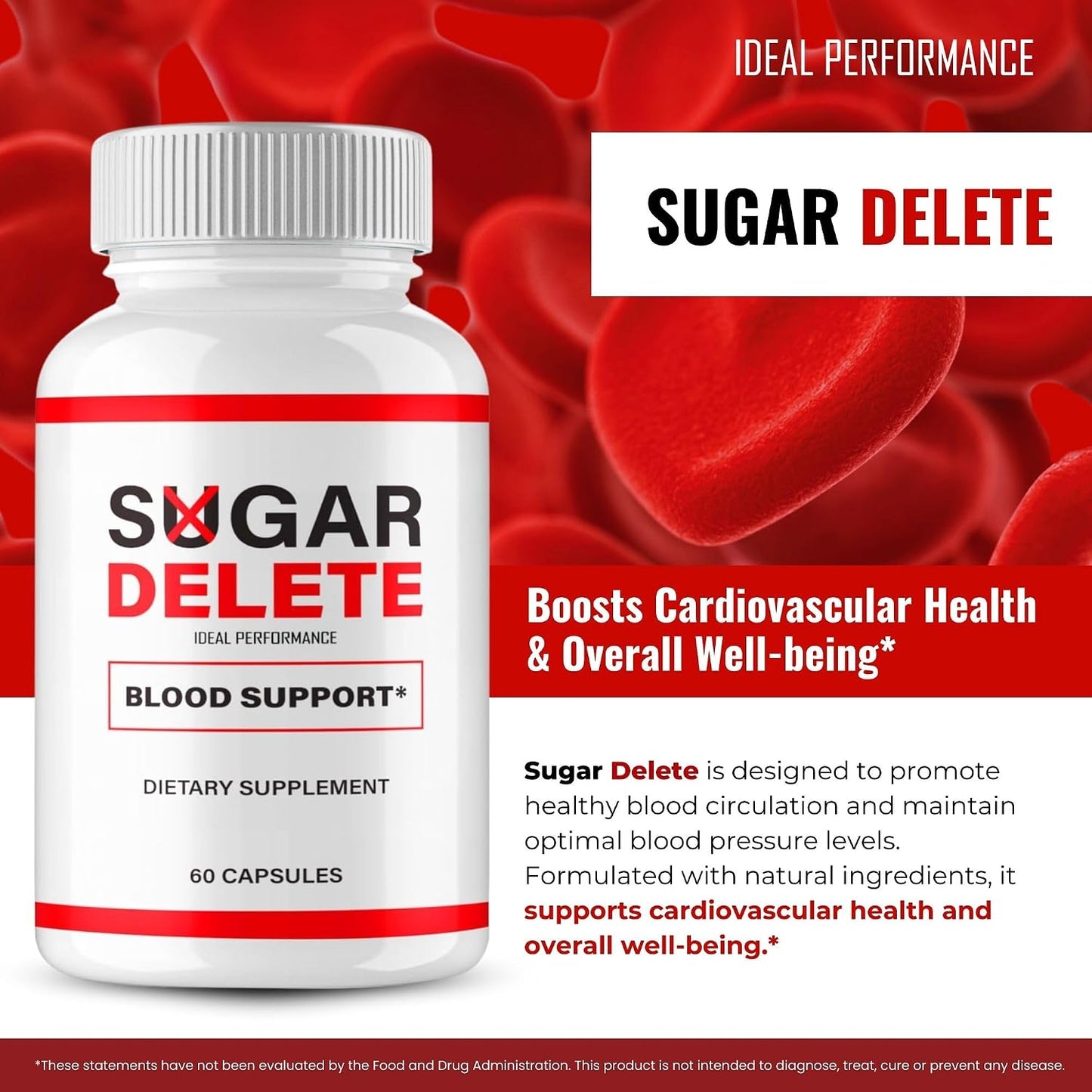 Sugar Delete Capsules - Blood Formula Support for Healthy Circulation & Stable Levels (60 Capsules) - görsel 4