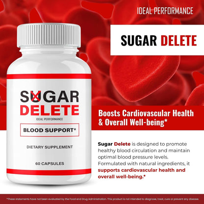 IDEAL PERFORMANCE Sugar Delete Capsules – Blood Sugar Support Supplement (3-Pack)
