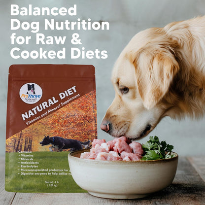 ProThrive Canine Natural Diet Supplement, Dog Vitamins and Supplements Powder, Supports Digestion & Balanced Canine Nutrition, Powder Supplement for All Breeds, 1.8 kg Bag
