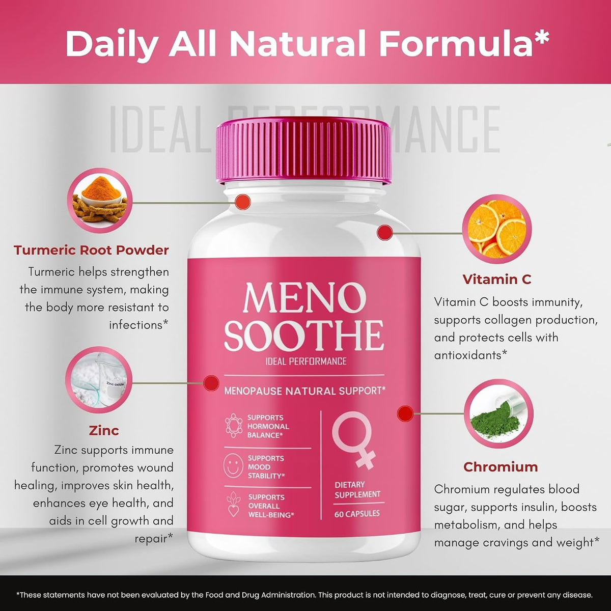 Menosoothe Advanced Blood Formula Capsules, Official Meno Soothe Supplement Pills, Premium Formula to Support Healthy Balance and Overall Wellbeing Naturally, Menosoothe Health Reviews (3 Pack) - görsel 7
