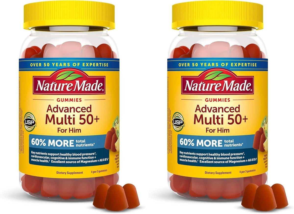 Nature Made Advanced Multivitamin Gummies 50+ for Him - görsel 10