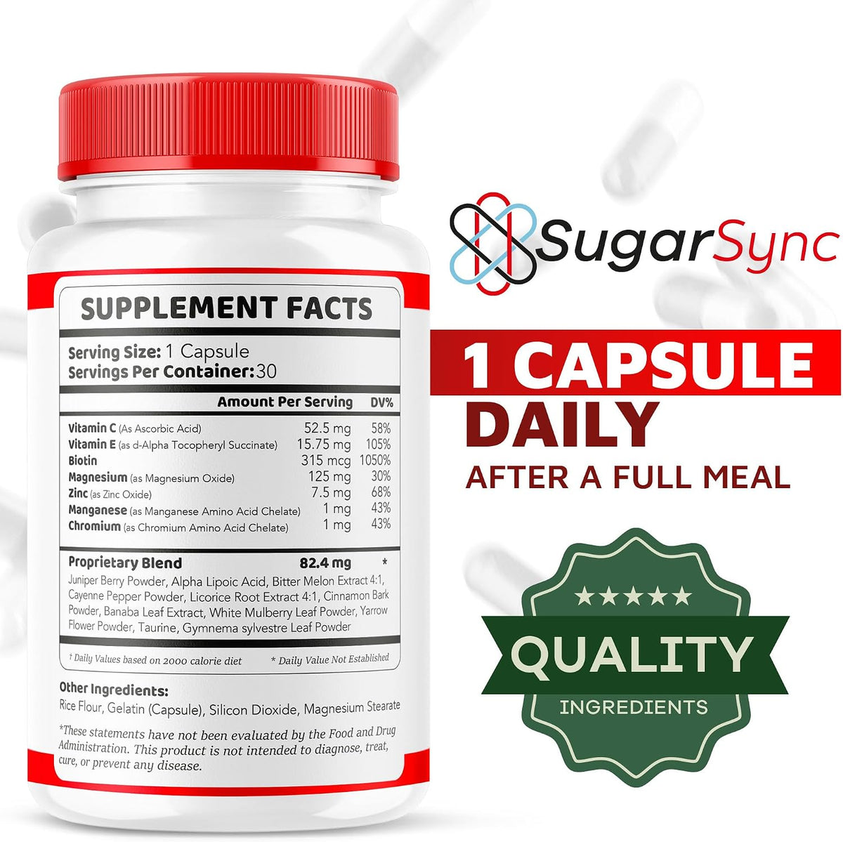 Sugar Sync Glyco Optimiser – 3 Pack (90 Capsules) - görsel 4