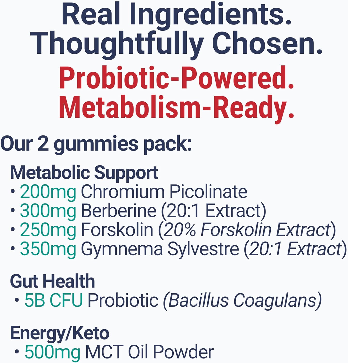 SHIZAM C8 & C10 MCT Oil, Gymnema Sylvestre, Chromium Picolinate, Probiotic & Berberine Gummies - görsel 5