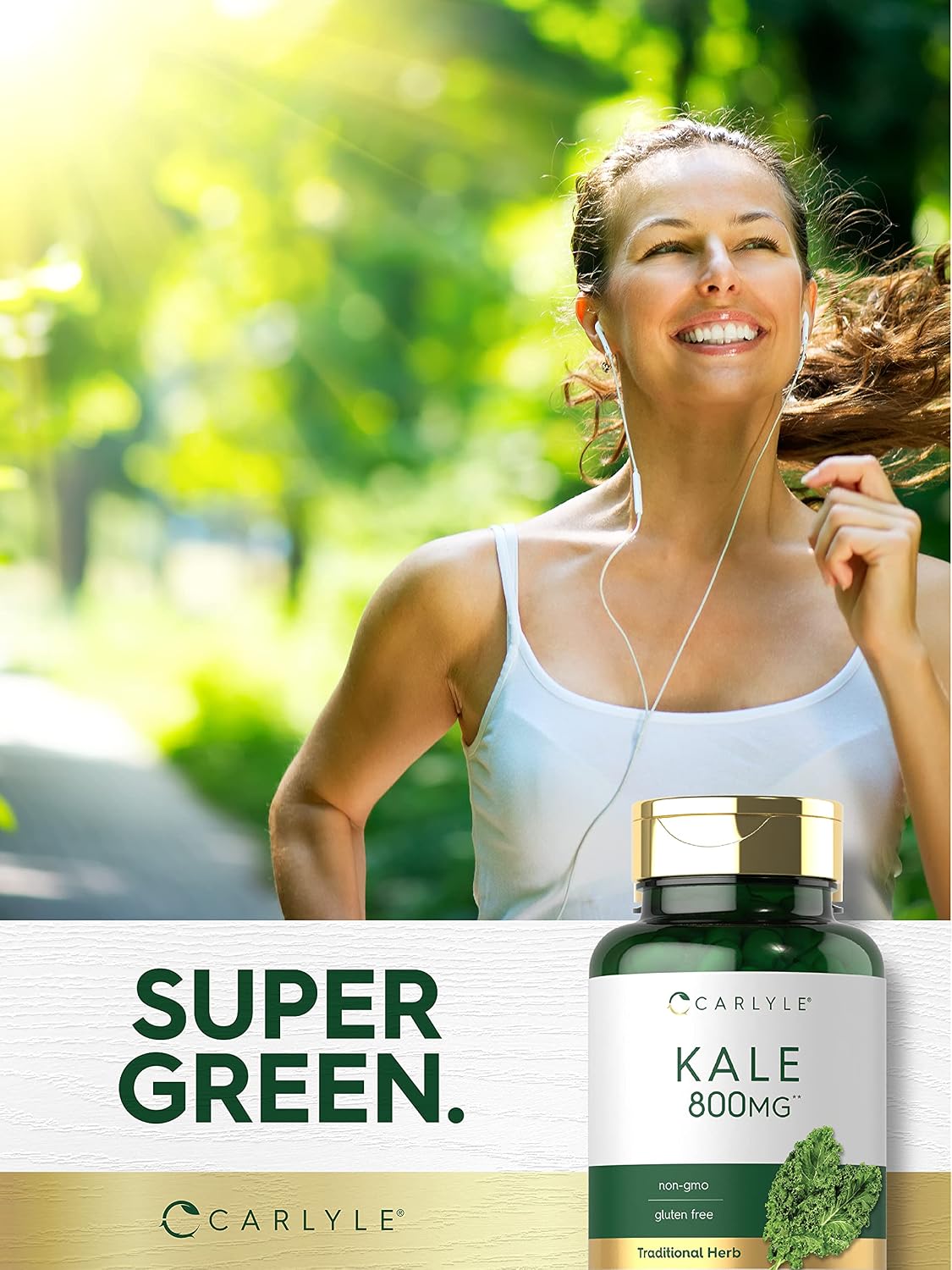 Carlyle Kale Supplement (120 Capsules) | Herbal Leaf Extract | Non-GMO & Gluten-free - görsel 6