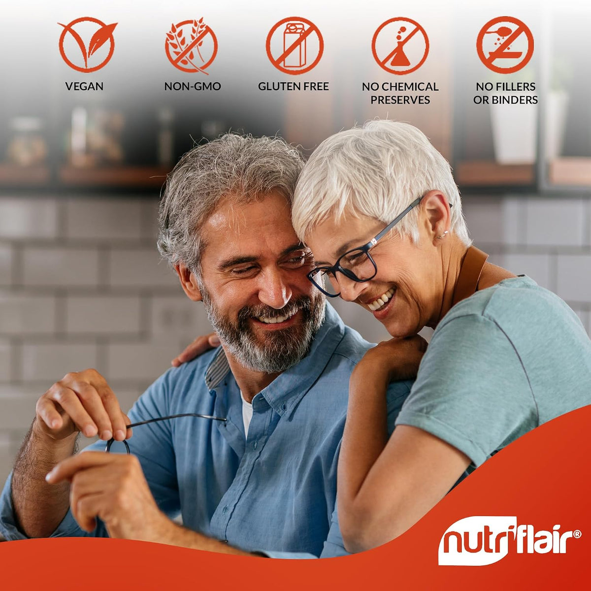 NutriFlair Vitamins D3 (5000 IU) + K2 (as MK-7) - Plant-Based with BioPerine, 90 Capsules - görsel 7