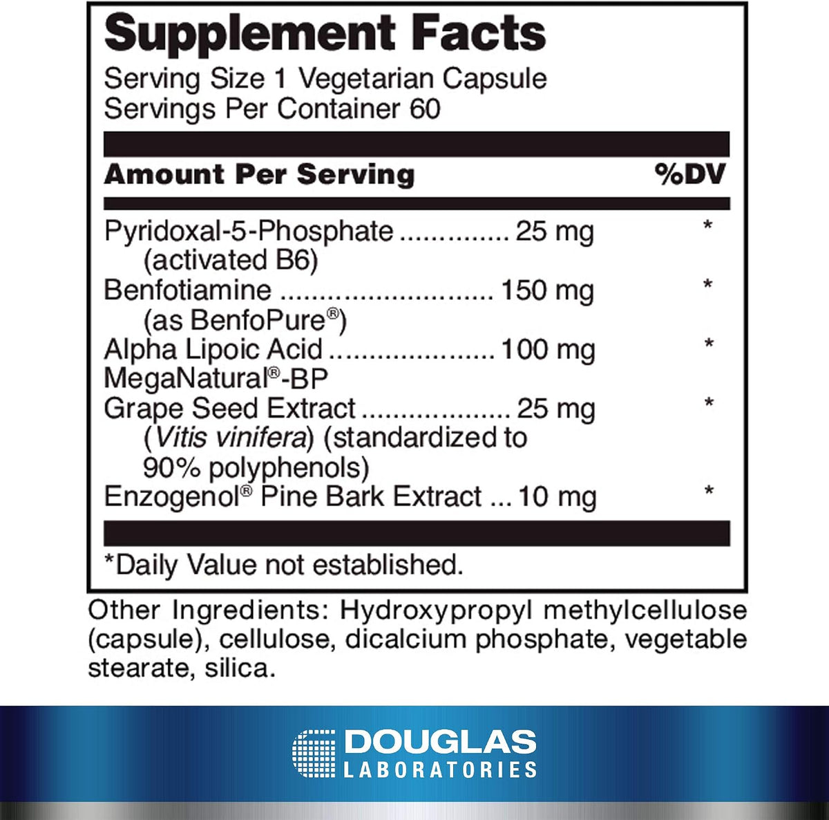 Douglas Laboratories Ultra Benfotiamine - 60 Capsules - görsel 2