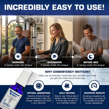 H7 Complex Homeopathic Sublingual Spray for Vitality – 3-Month Supply