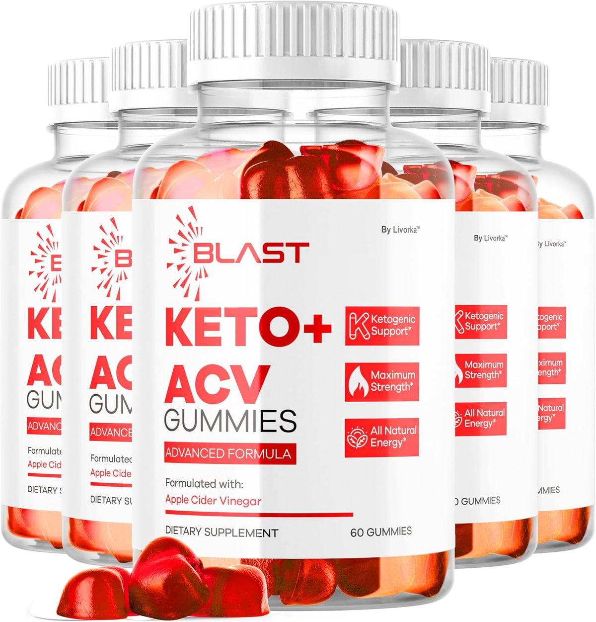 Blast Keto ACV Gummies (5-Pack) – 300 Gummies for 5 Months - görsel 1