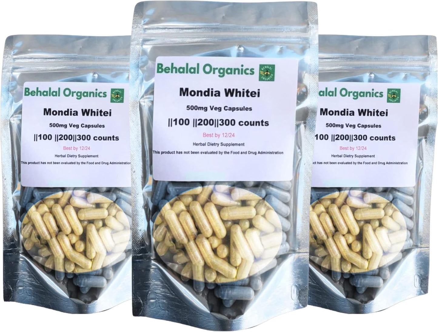 Mondia Whitei (Mulondo) Root Powder 500mg - 100 Vegetarian Capsules - görsel 2