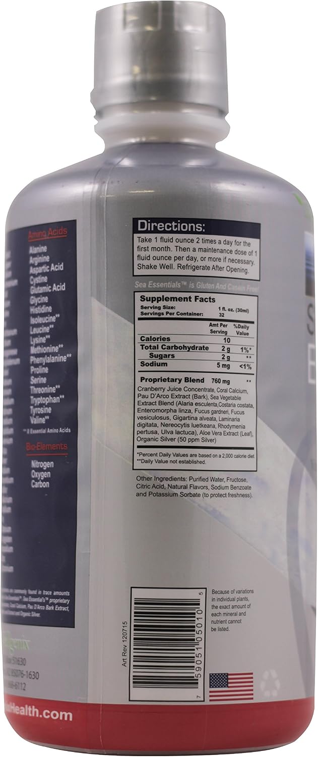 Wellgenix Sea Essentials Liquid Trace Minerals with Coral Calcium, 946 ml - görsel 3