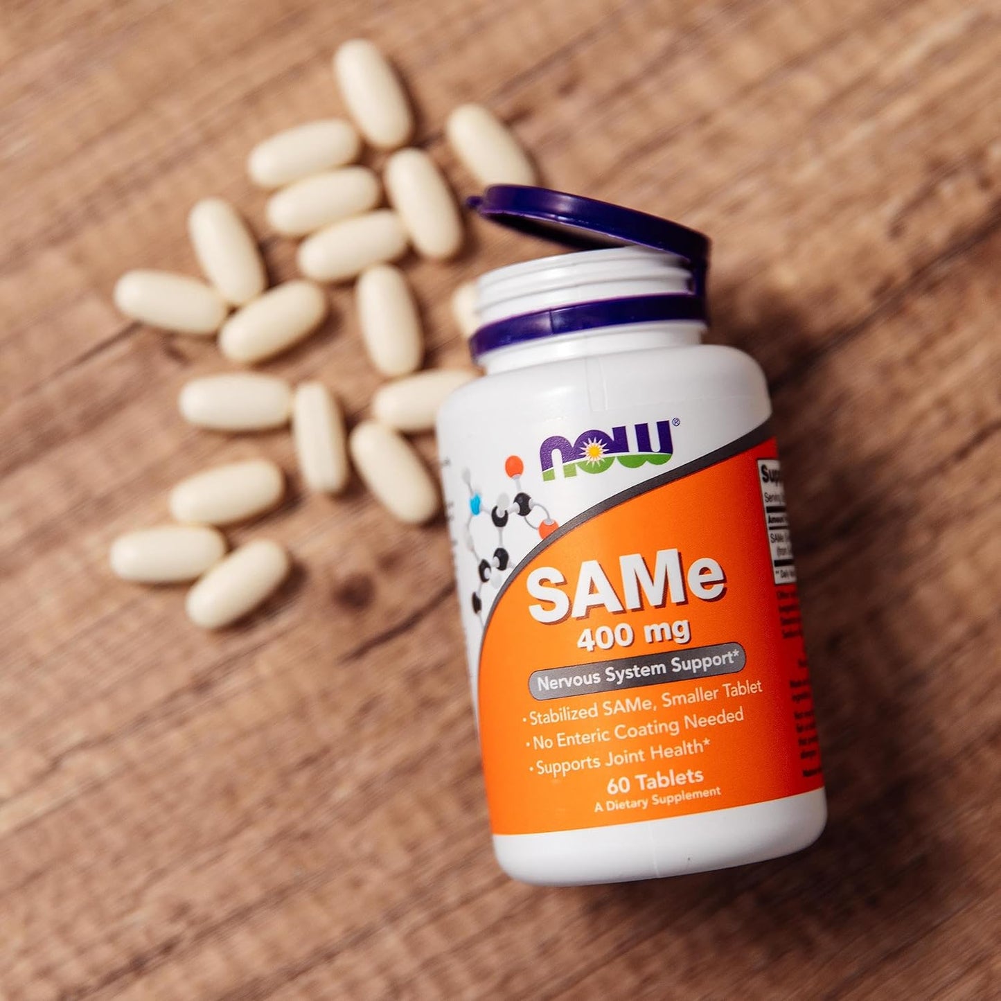 NOW Foods SAMe 400 mg, 60 Tablets - görsel 6