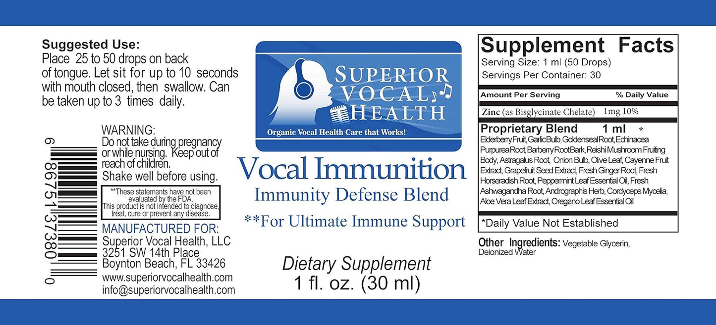 Vocal IMMUNITION Herbal/Organic Immune Formula for Singers - görsel 2