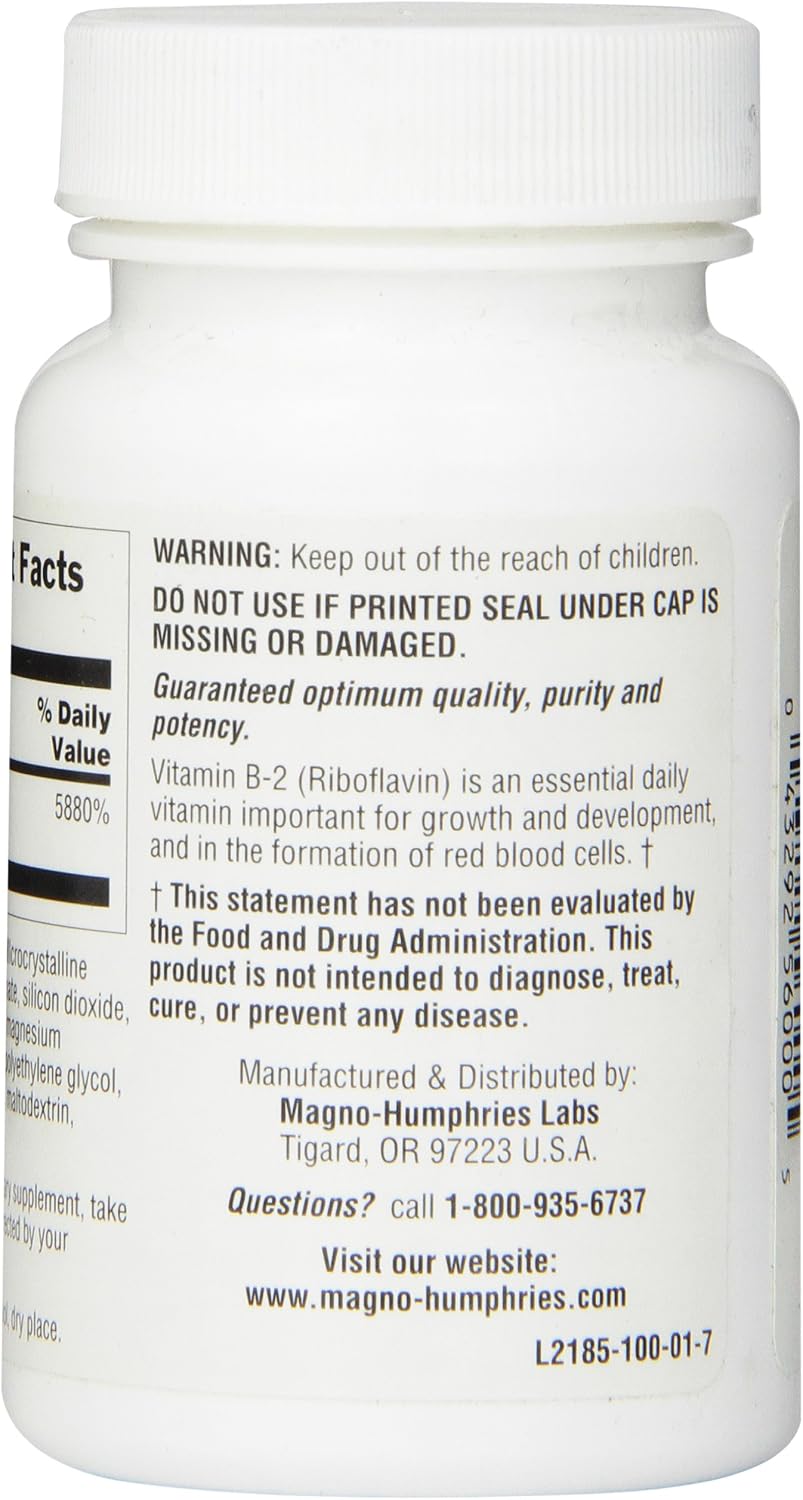 Optimum Vitamin B2 Tablets, 100mg, 100 Tablets - görsel 2