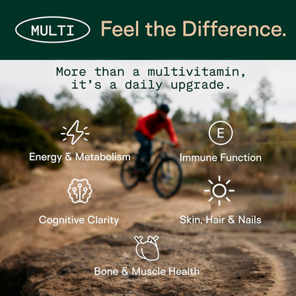 Adapt Naturals Multivitamin for Women and Men – Bio-available Daily Supplement – 30-Day Supply