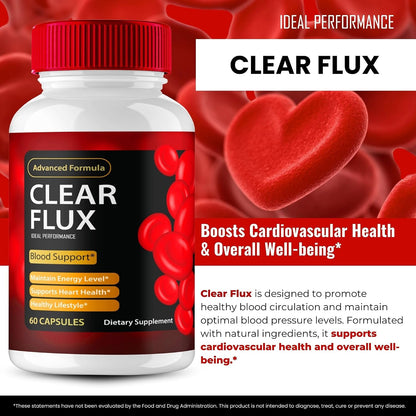 Clear Flux Supplement – Premium Support for Stable Levels & Healthy Circulation (60 Capsules)