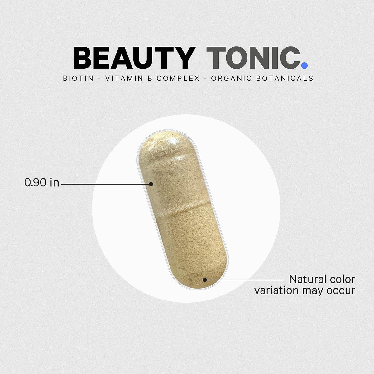 Codeage Beauty Tonic - Biotin Supplement with Vitamins C, E, B6 and Organic Food Blend - 90 Capsules - görsel 8