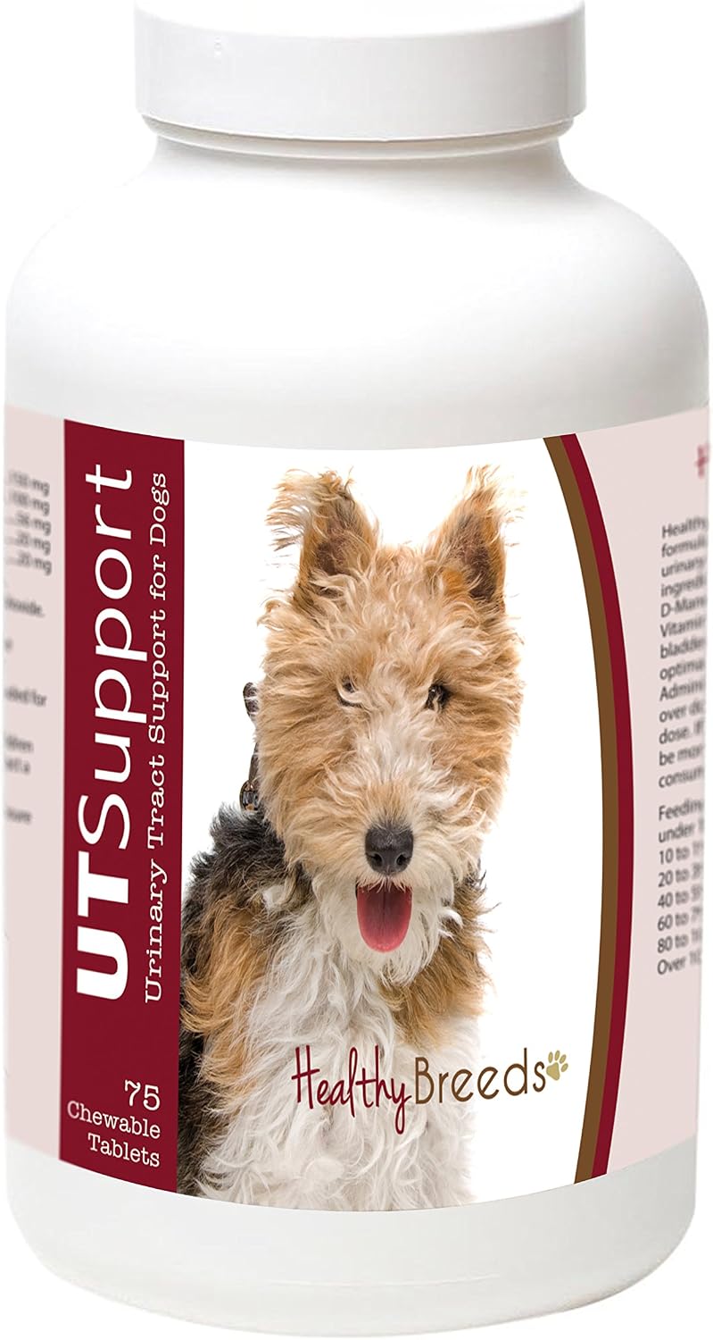 Healthy Breeds Wire Fox Terrier Cranberry Chewables – Urinary Tract Support – 75 Count - görsel 1