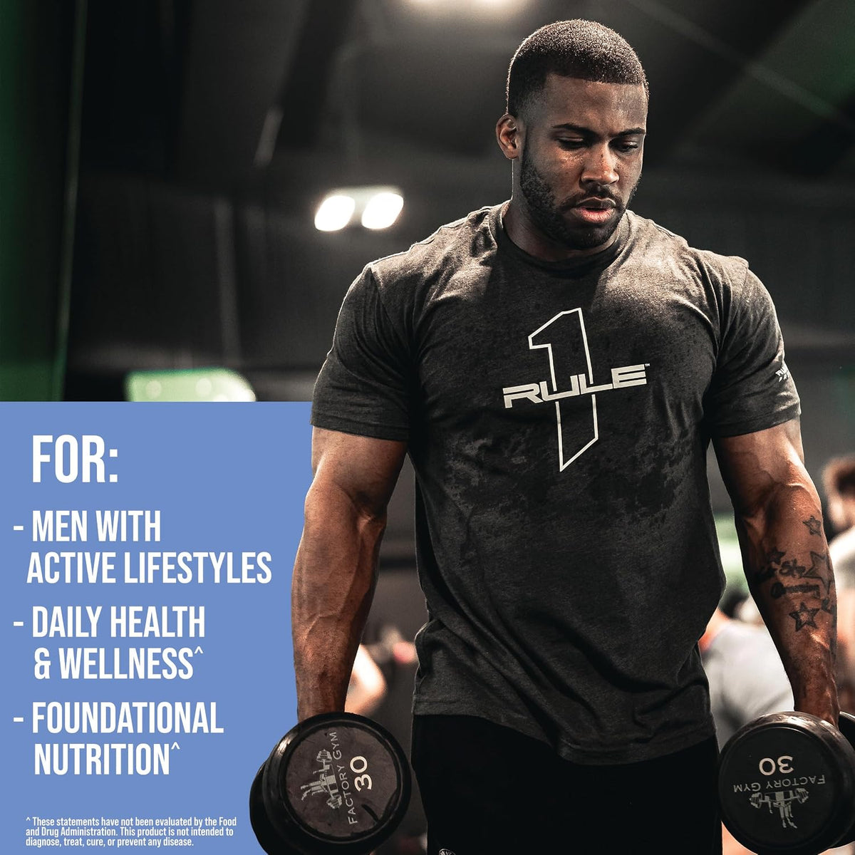 Rule 1 Proteins Men's Daily Multi - 180 Tablets, 60 Day Supply - görsel 6