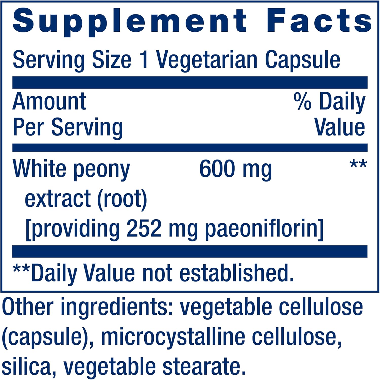 Life Extension Peony Immune – White Peony Root Extract for Immune Support, 60 Capsules - görsel 3
