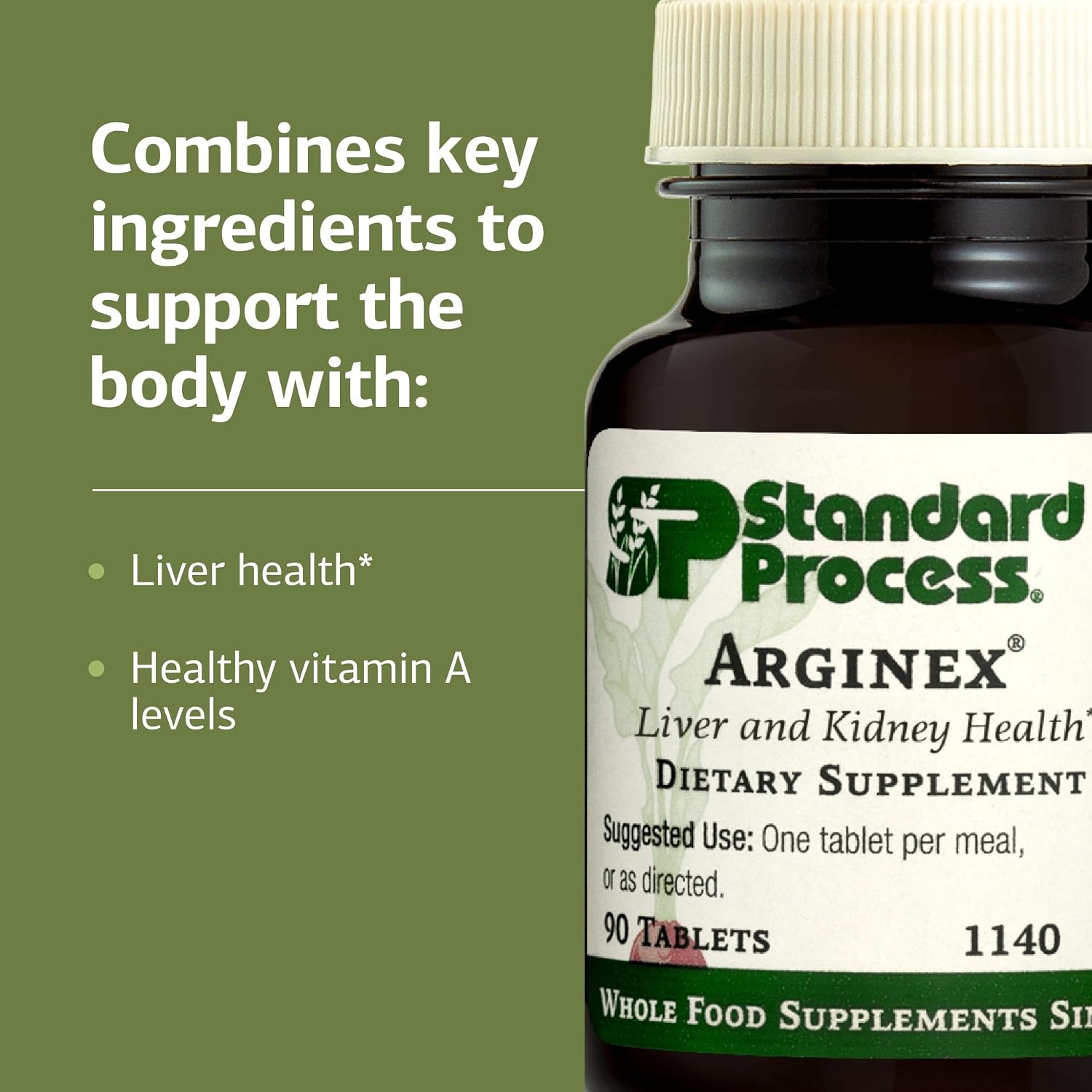 Standard Process Arginex - Liver & Kidney Health Food Supplement - 90 Tablets - görsel 4