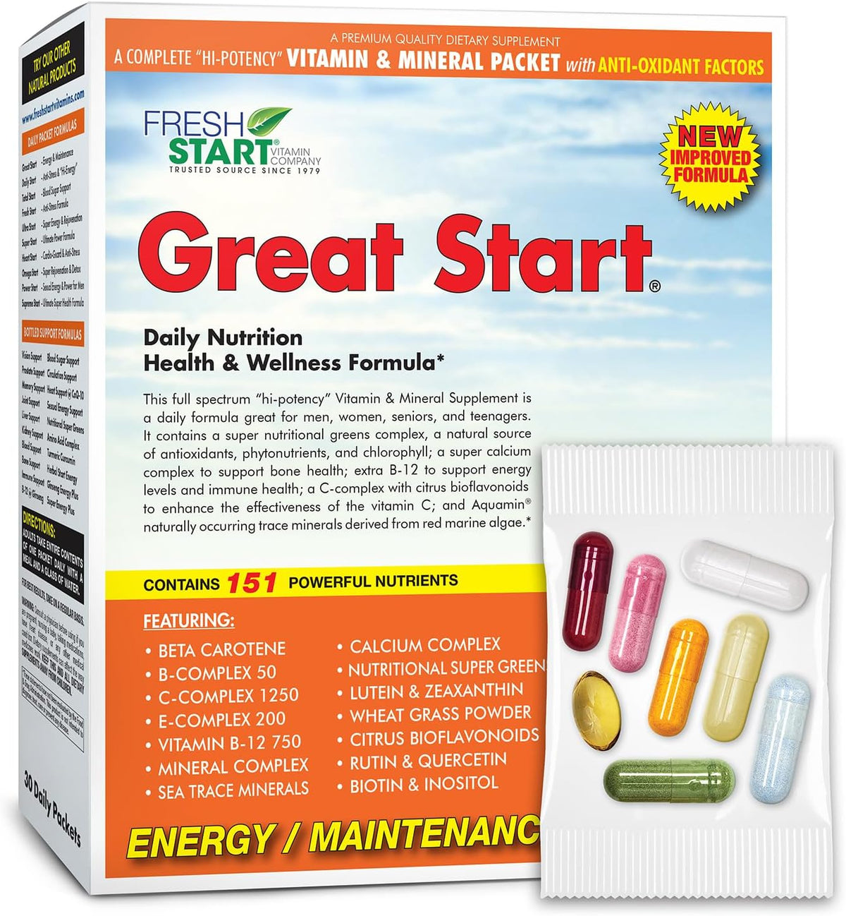 Great Start All-in-One Daily Vitamin Pack - 30 Day Supply - görsel 1
