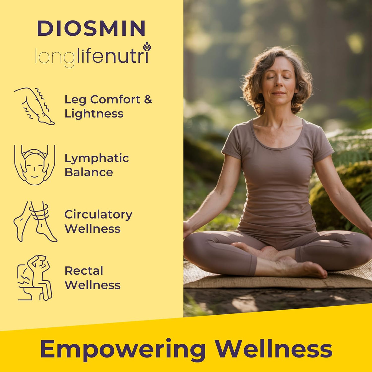 Diosmin 1000mg Advanced Formula – 240 Capsules for Circulatory Health Support - görsel 4