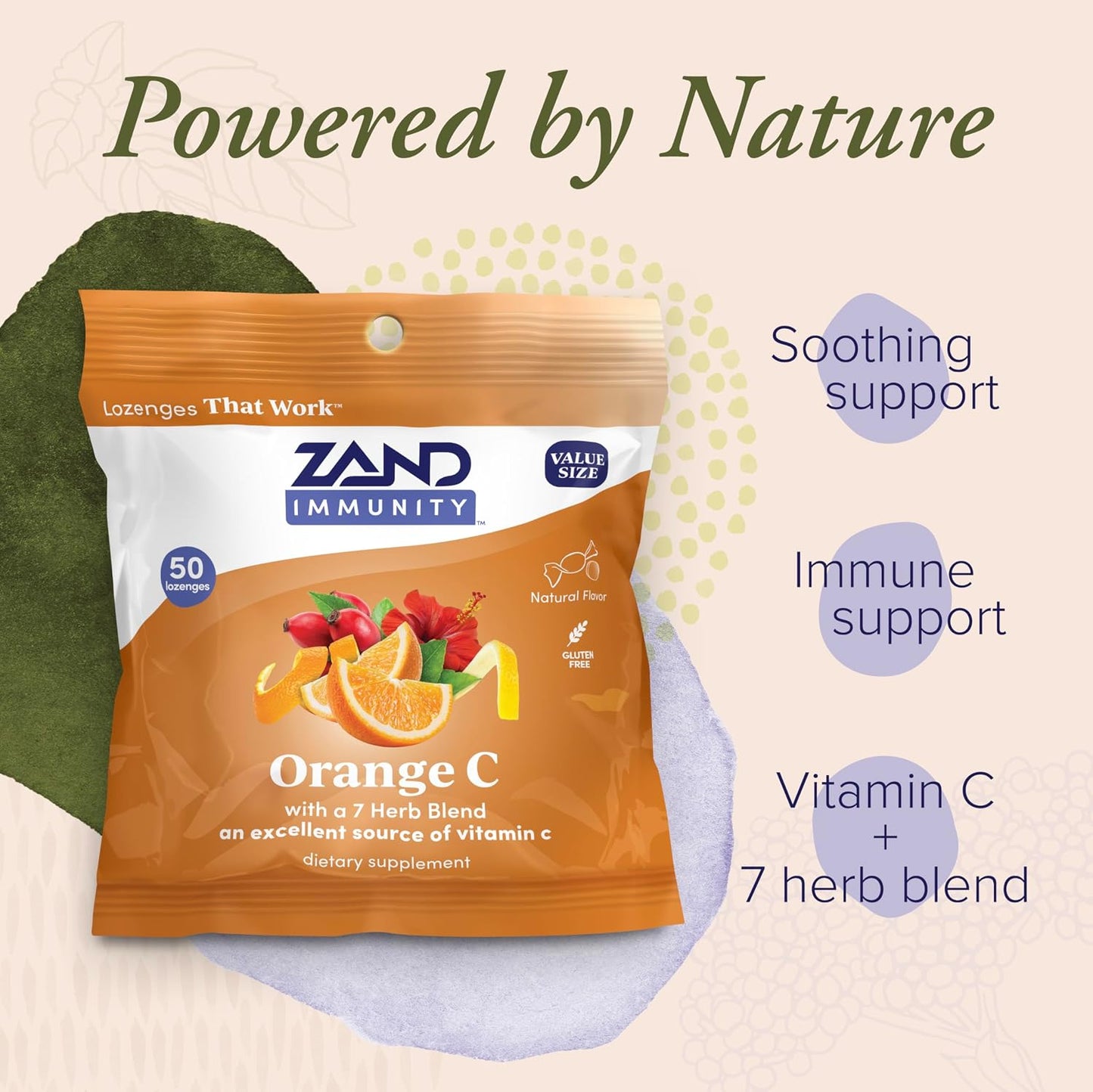 ZAND Immunity Orange C Vitamin C Throat Lozenges – 2 Pack (100 Lozenges) - görsel 3