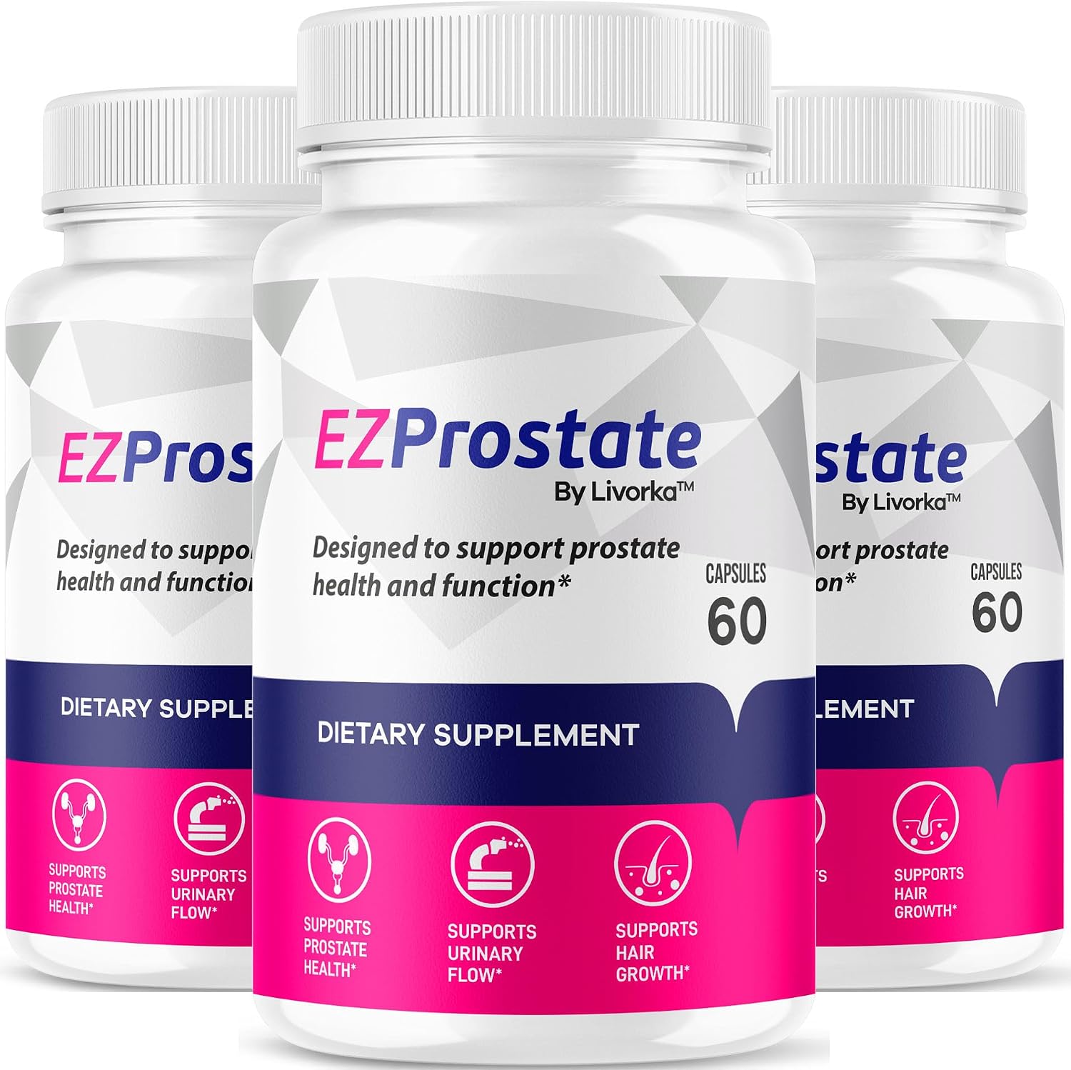 EZ Prostate Supplement (3 Pack) - 180 Capsules - görsel 1