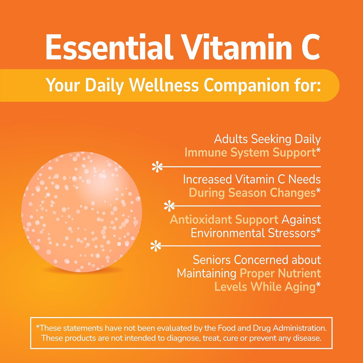 21st Century Vitamin C 500 mg Chewable Tablets, Orange Flavour - görsel 3
