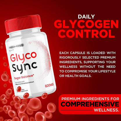 Glyco Sync Capsules, Official GlycoSync Joint Support – All-Natural Extra Strength Formula for Men and Women (60 Capsules)