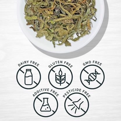 Evergreen Herbs Diente De Leon Dandelion Leaf Herb 4oz (113g) - Dandelion, Lion’s Tooth, diente de Leon - Resealable Stand Up Pouch to Ensure Freshness!