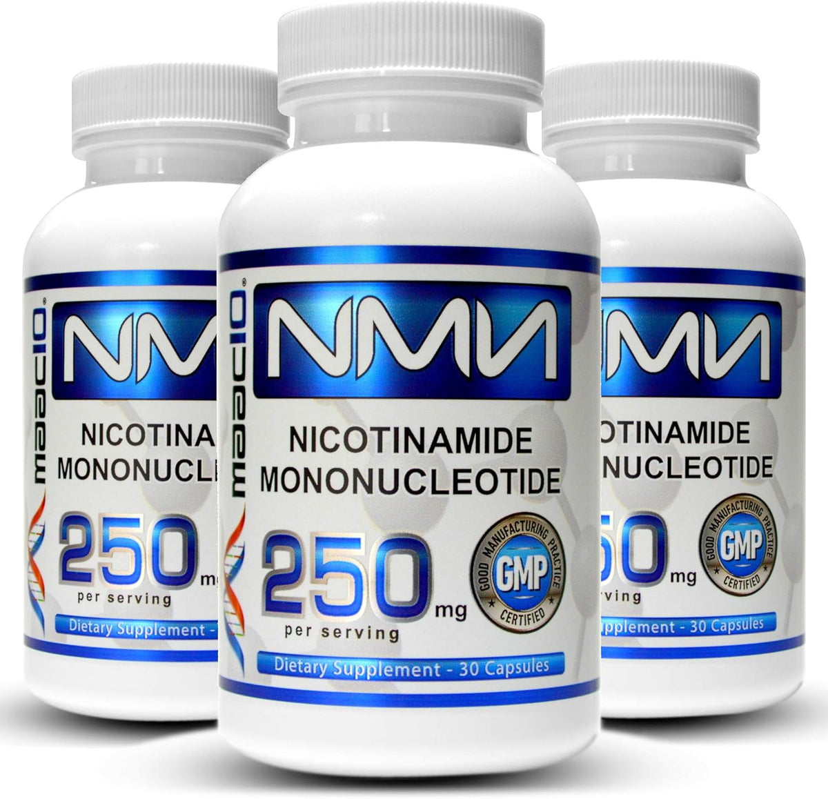 MAAC10 NMN 250mg Capsules (3-Pack) Stabilised Form Real Nicotinamide Mononucleotide Supplement. - görsel 1