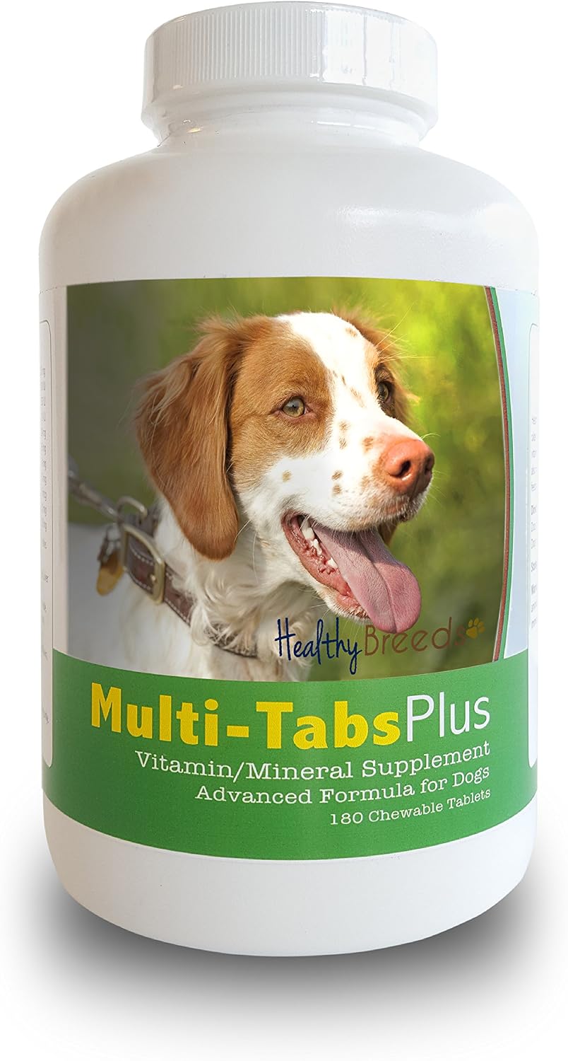 Healthy Breeds Brittany Multi-Tabs Plus Chewable Tablets, 180 Count - görsel 1
