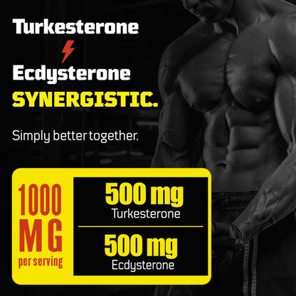 Turkesterone + Ecdysterone | Anabolic Supplement (180 Capsules) – Olympic-Grade Testing