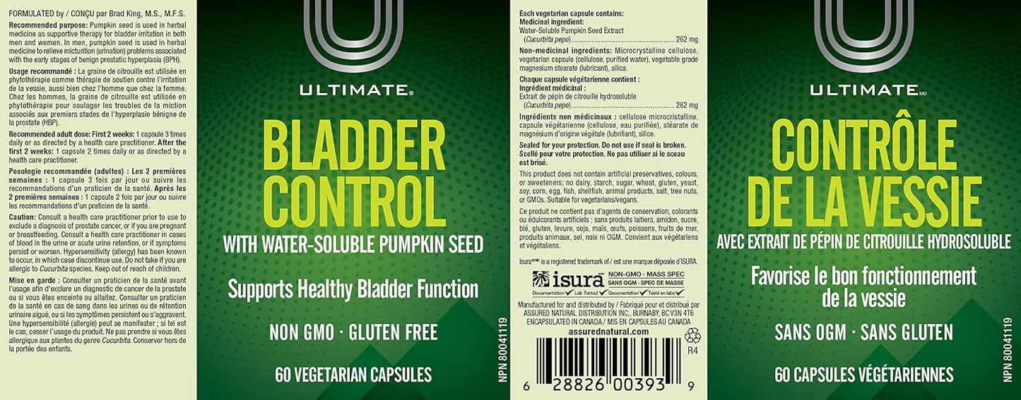 Brad King's Ultimate Bladder Control, 120 Vegetable Capsules - görsel 9