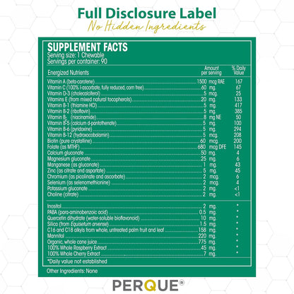 Perque Life Guard Chewables - 90 Chewable Tablets