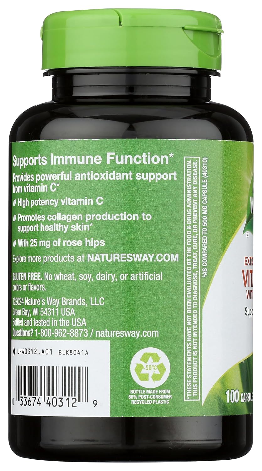 Nature's Way Vitamin C 1000mg with Rose Hips, 100 Tablets - görsel 5